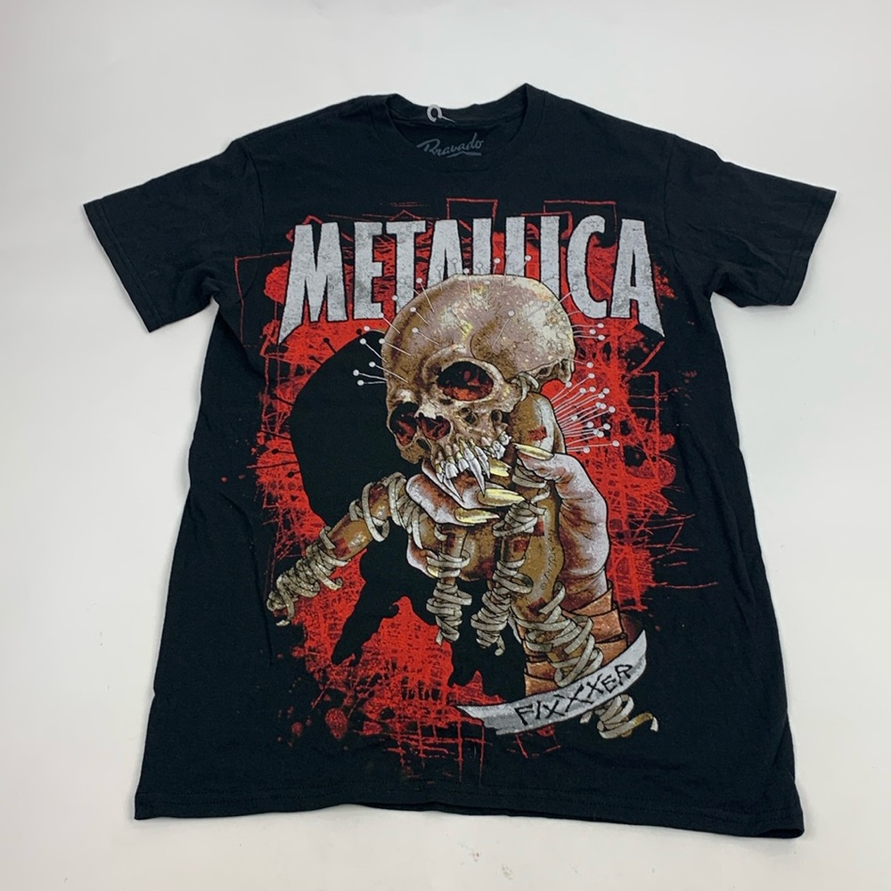 Bravado Graphic Band Metallica T-shirt Fixxxer Black Red Size Small New NWOT
